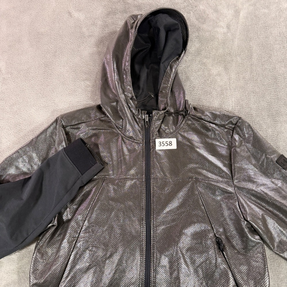 Under Armour Jacket‎ Womens Medium Black Metallic Iridescent ColdGear 1306456
